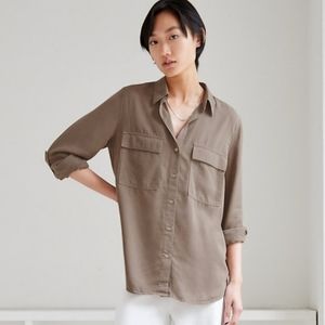 Aritzia Babaton Utility Shirt Olive/Khaki Green size small
